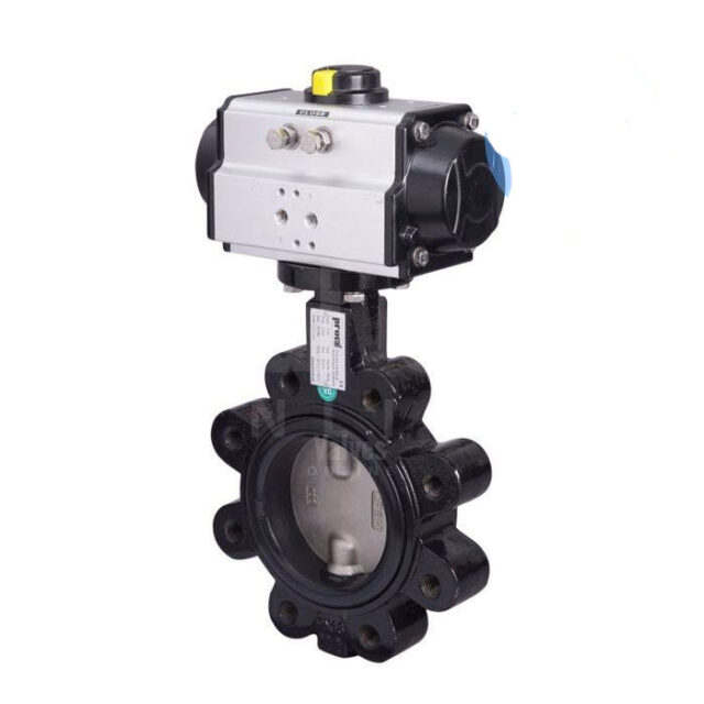 Economy Pneumatic Actuated Butterfly Valve Lugged PN16 Protech